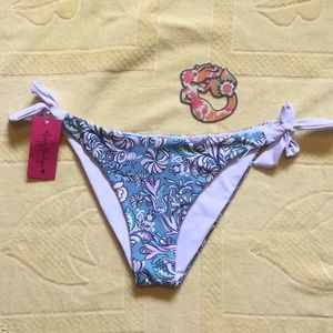 🆕 NWT! Mimiz Boutique Reversible Bikini Bottoms 🐳💙☑️